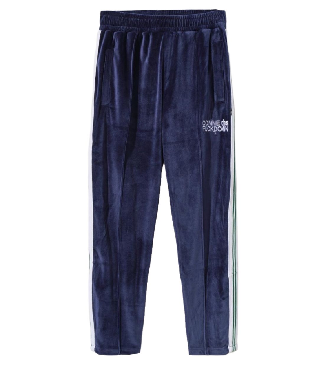 Comme Des Fuckdown Blue Polyester Men's Trousers