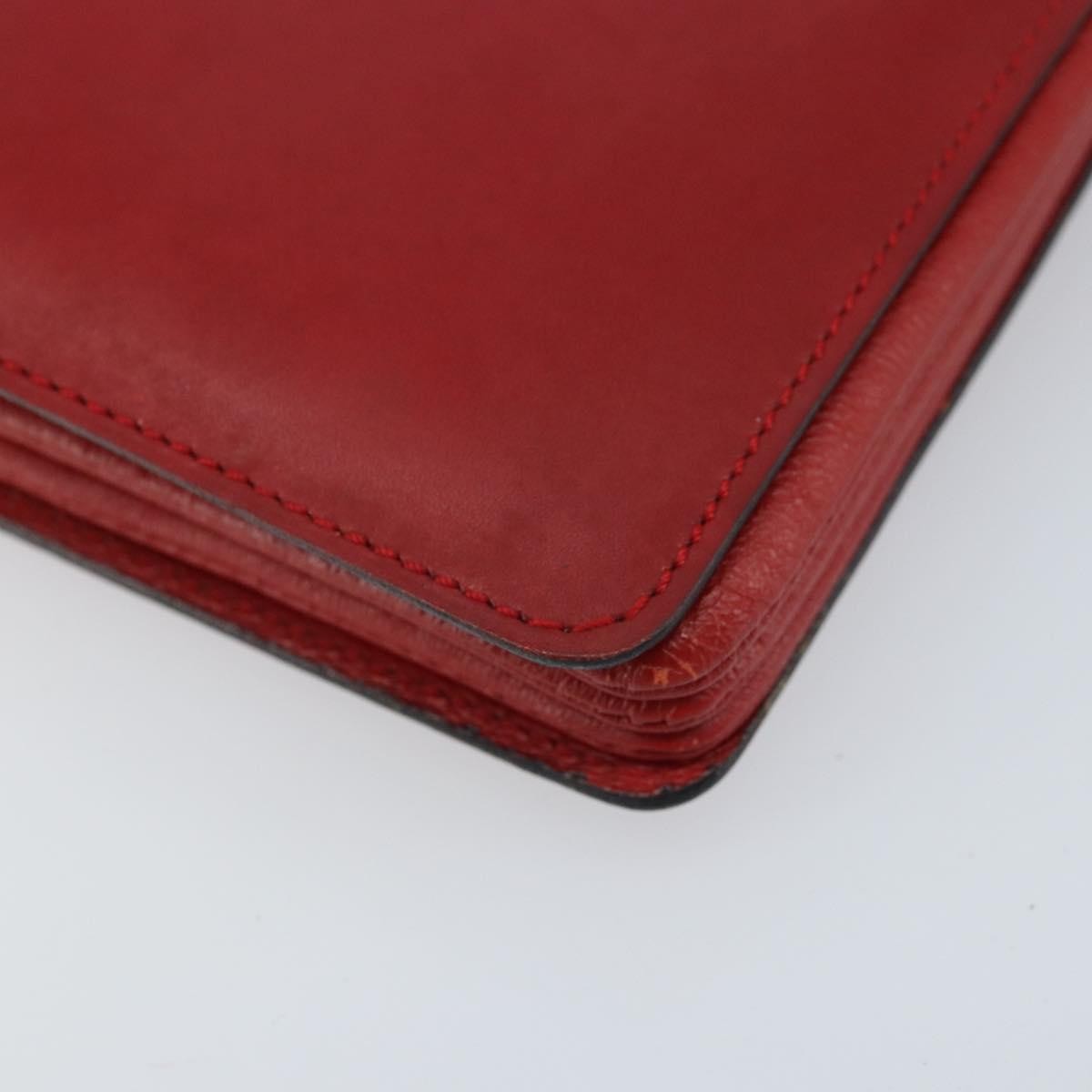 Celine Vintage Leather Red Leather Shoulder Bag Bag (Pre-Owned)