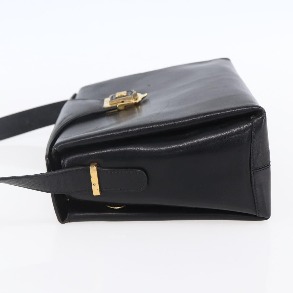 Celine Vintage Leather Black Leather Shoulder Bag Bag (Pre-Owned)