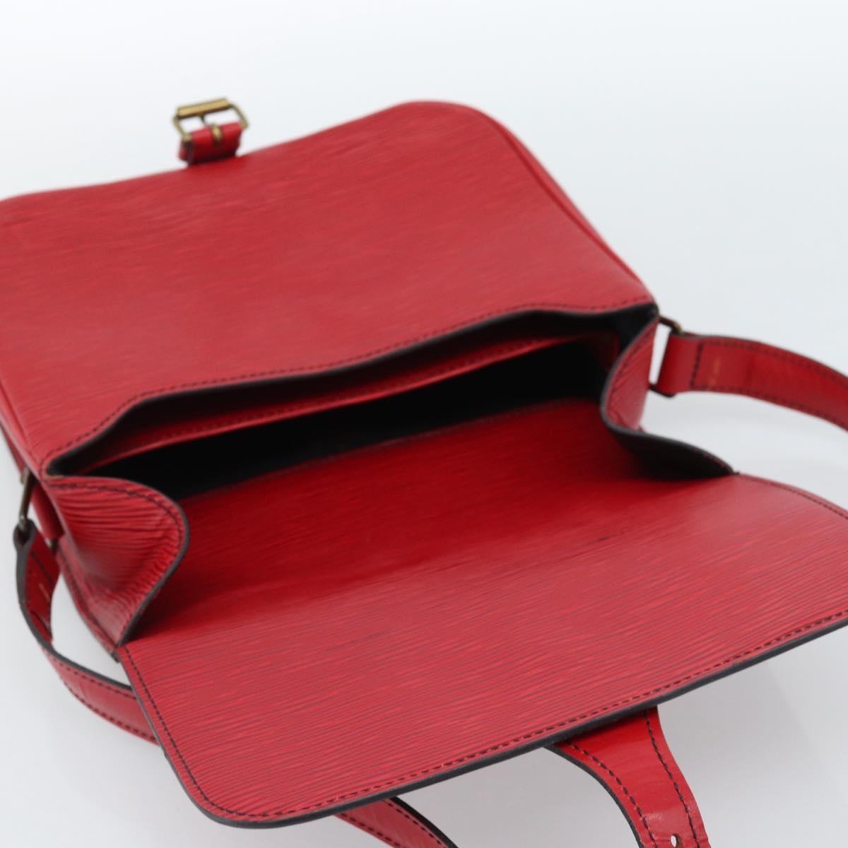 Louis Vuitton Cartouchiere Epi Leather Red Leather Shoulder Bag Bag (Pre-Owned)