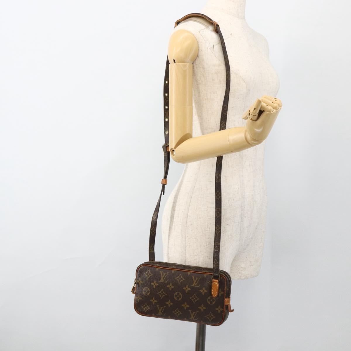 Louis Vuitton Pochette Marly Bandouliere Monogram Canvas Brown Canvas Shoulder Bag Bag (Pre-Owned)