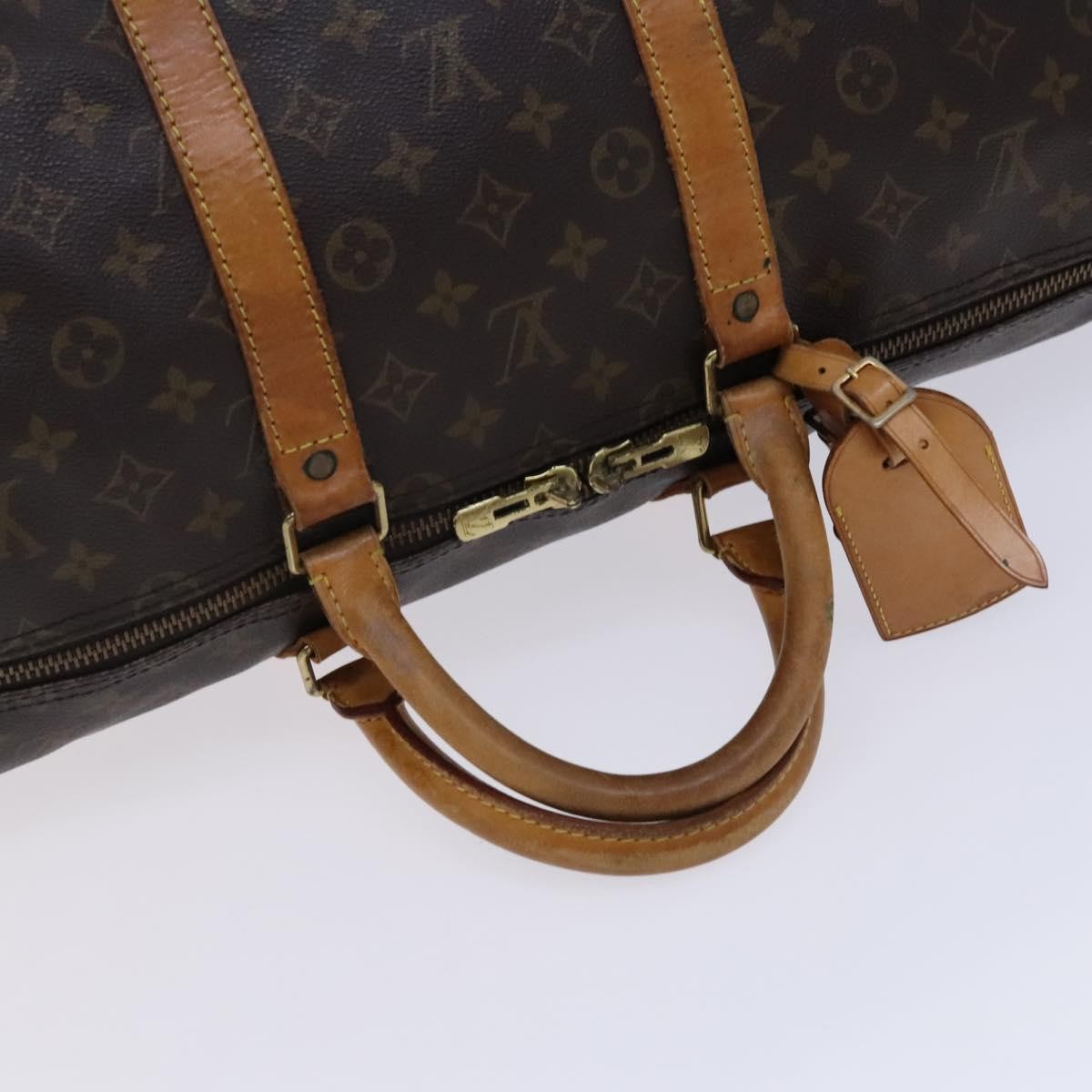 Louis Vuitton Keepall Monogram Canvas Brown Canvas Travel Bag Bag (Pre-Owned)
