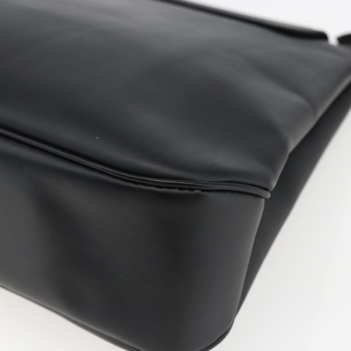 Salvatore Ferragamo Vara Leather Black Leather Shoulder Bag Bag (Pre-Owned)