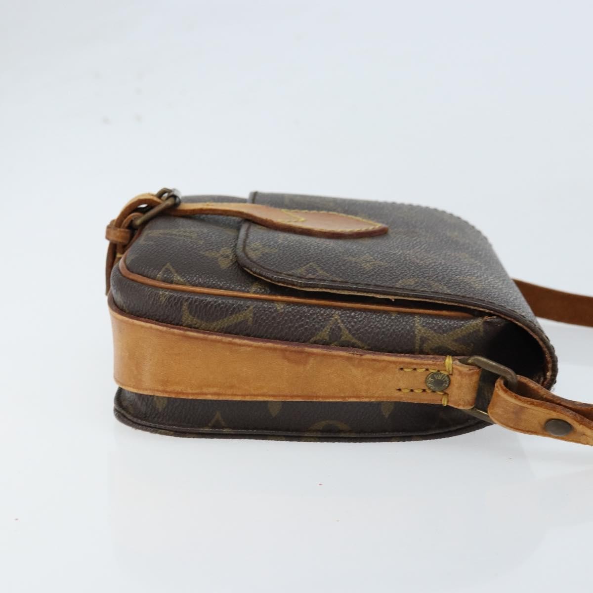 Louis Vuitton Cartouchiere Monogram Canvas Brown Canvas Shoulder Bag Bag (Pre-Owned)