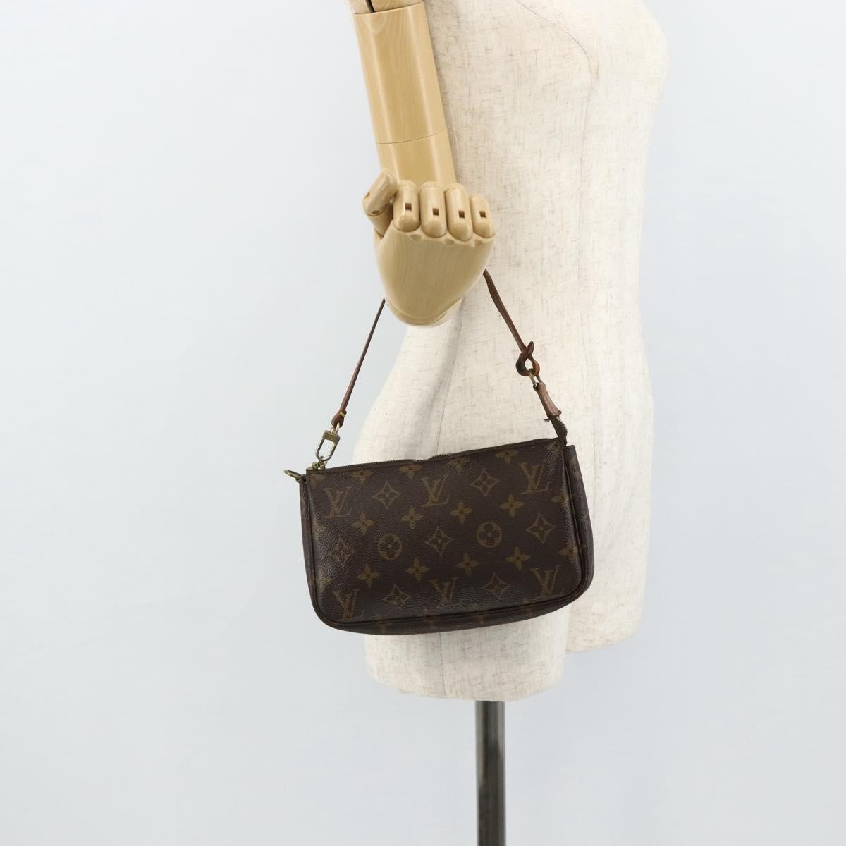 Louis Vuitton Pochette Accessoires Nm Monogram Canvas Brown Canvas Clutche & Pouche Bag (Pre-Owned)