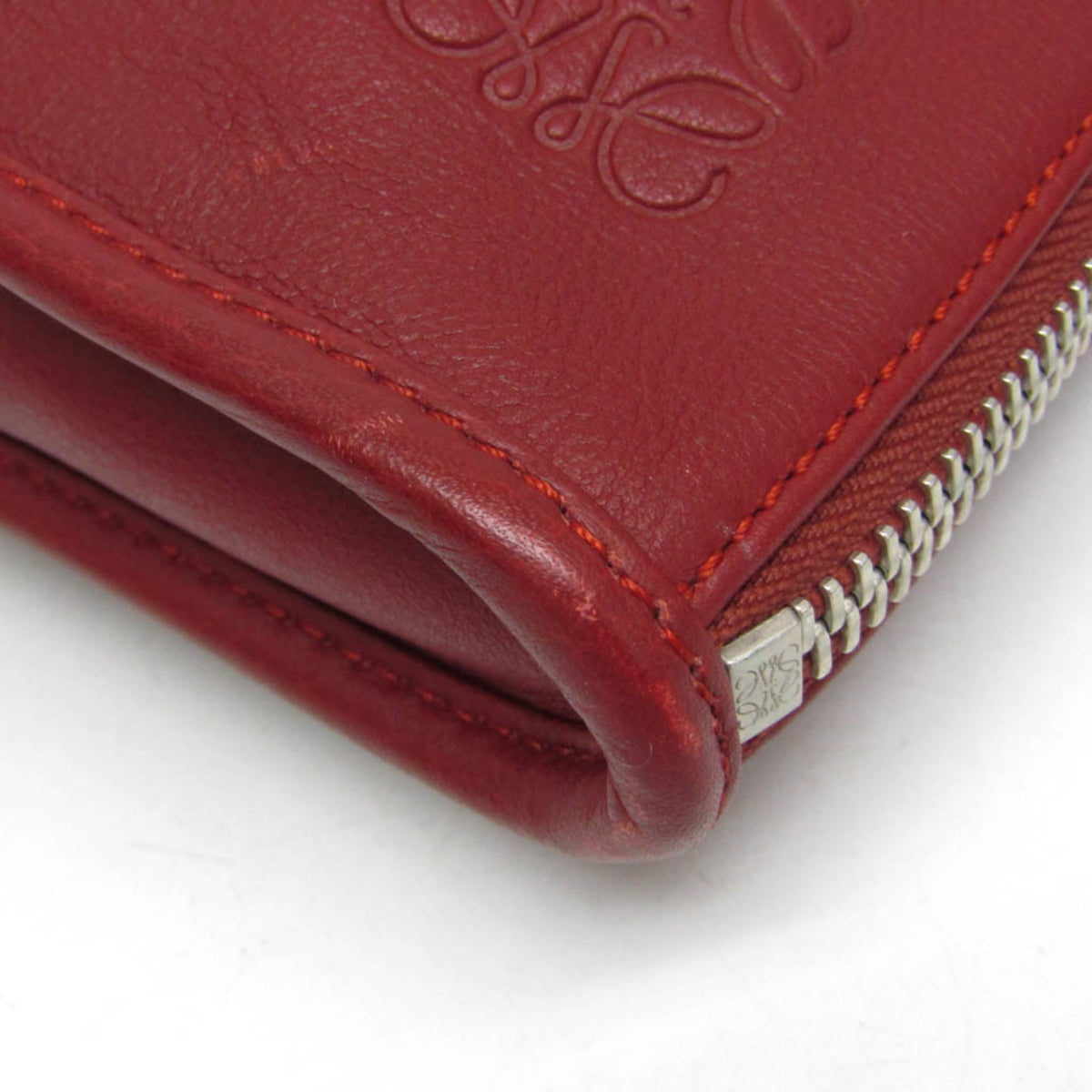 Loewe Toledo Leather Red Leather Briefcase Bag (Pre-Owned)