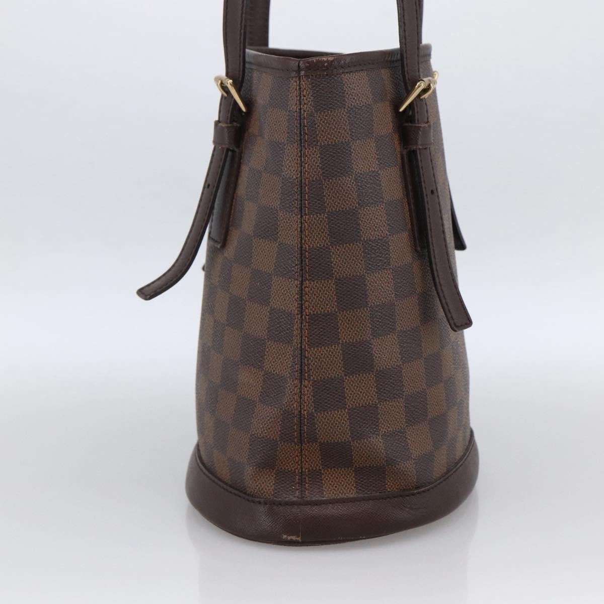 Louis Vuitton Marais Bucket Damier Ebene Brown Canvas Shoulder Bag Bag (Pre-Owned)