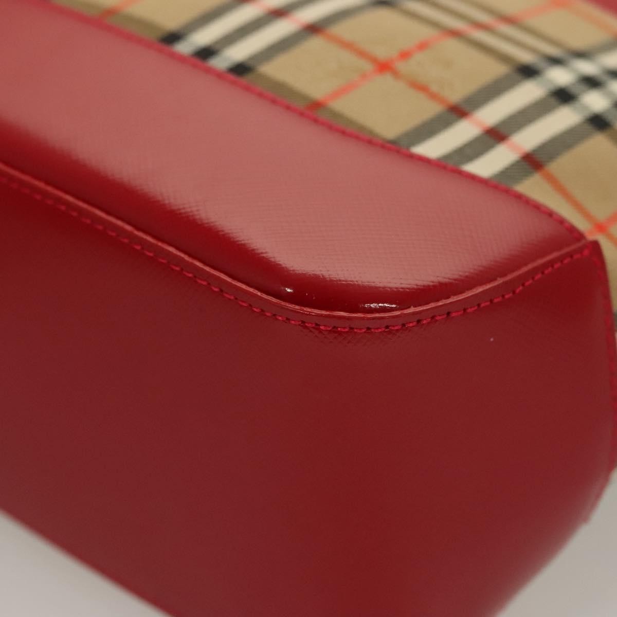 Burberry Nova Check Nova Check Canvas And Leather Beige Canvas Handbag (Pre-Owned)