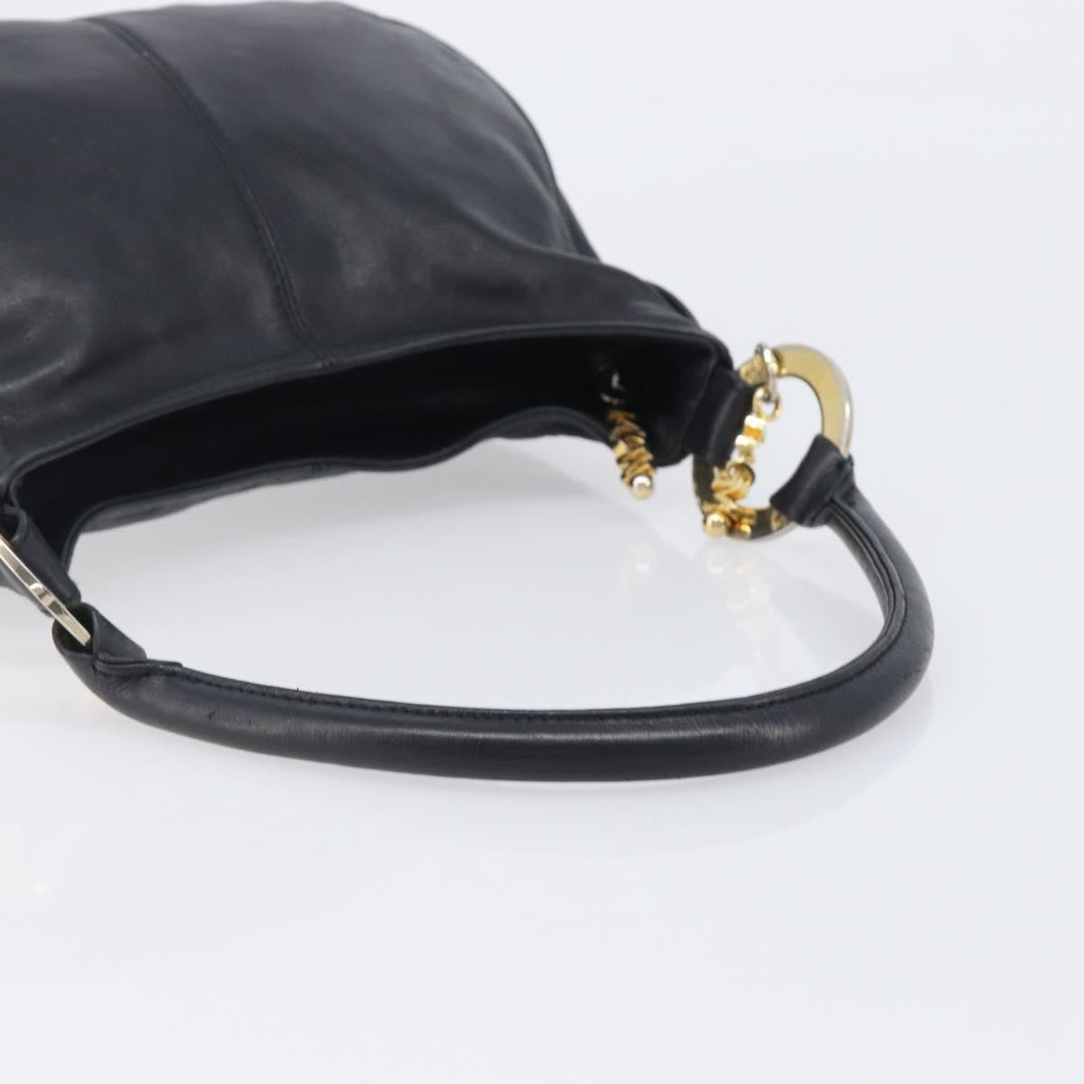 MCM Vintage Leather Black Leather Handbag (Pre-Owned)