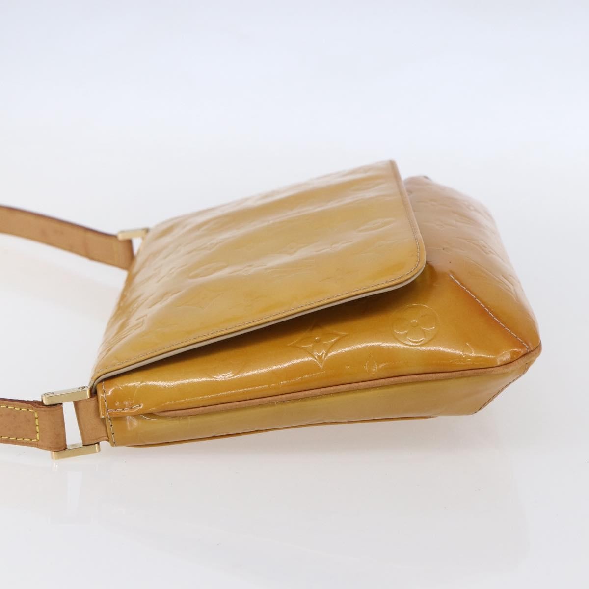 Louis Vuitton Thompson Street Monogram Vernis Beige Patent_Leather Shoulder Bag Bag (Pre-Owned)