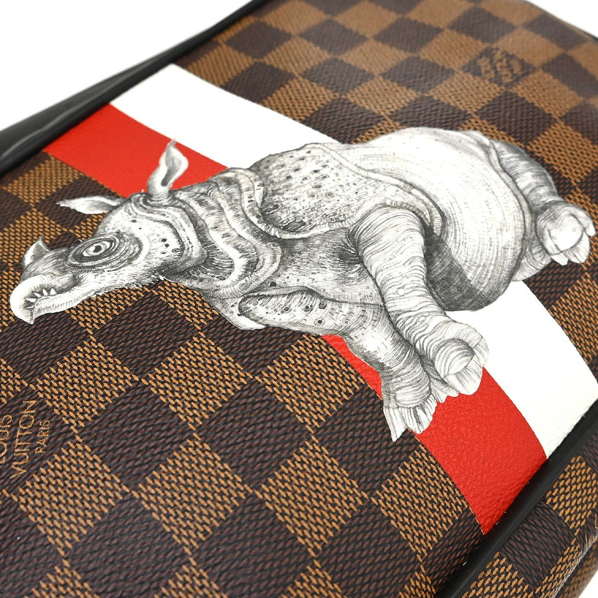 Louis Vuitton Nil Messenger Limited Edition Chapman Savane Damier Brown Canvas Handbag (Pre-Owned)