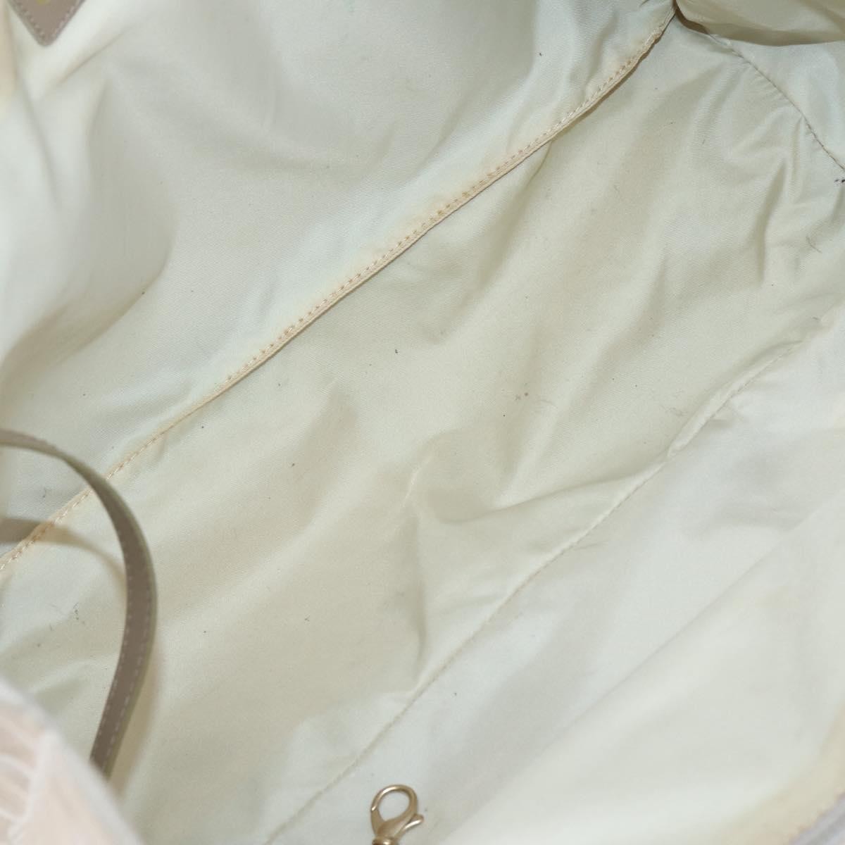 Chanel Travel Line Tote Nylon Beige Nylon Bag (Pre-Owned)