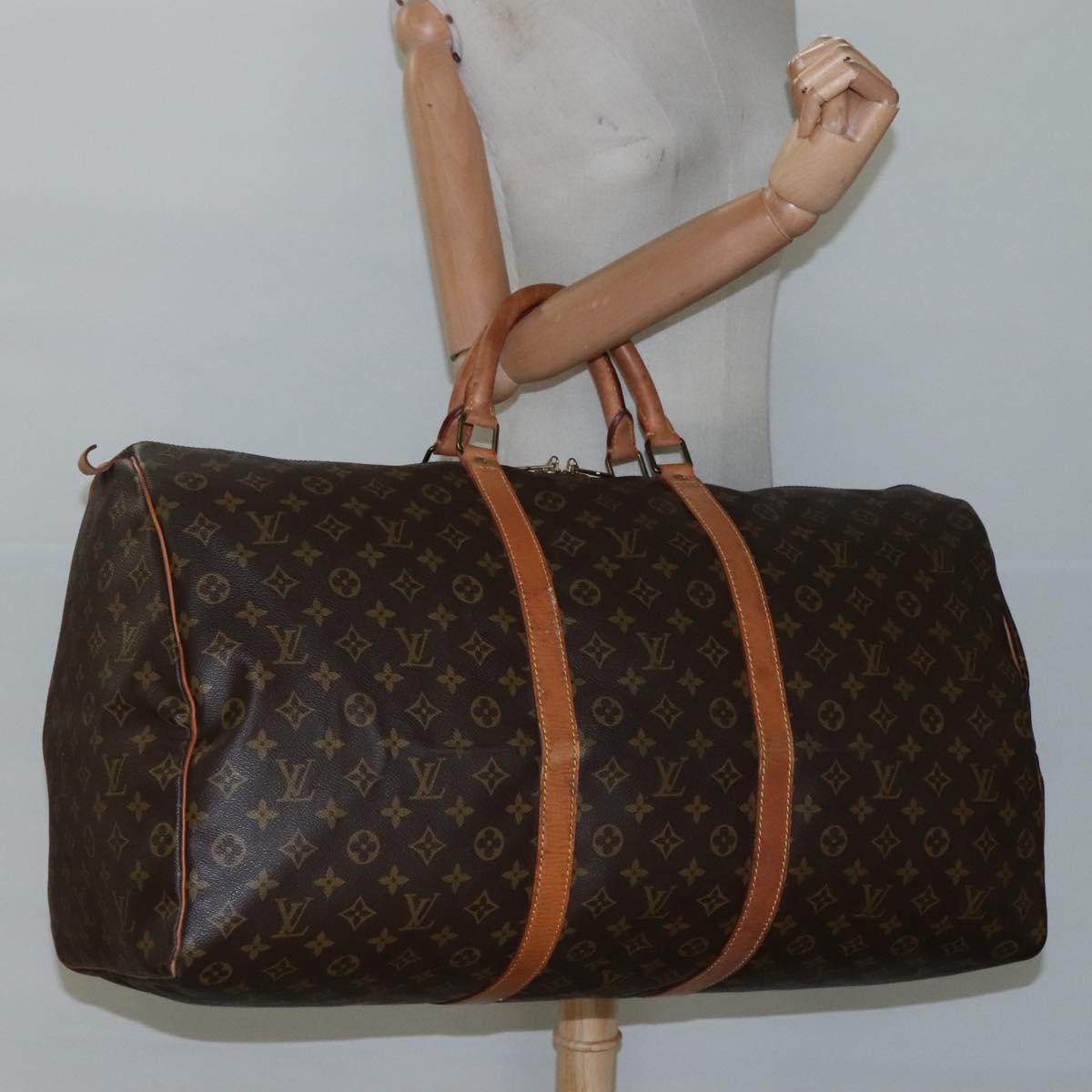 Louis Vuitton Keepall Monogram Canvas Brown Canvas Travel Bag Bag (Pre-Owned)