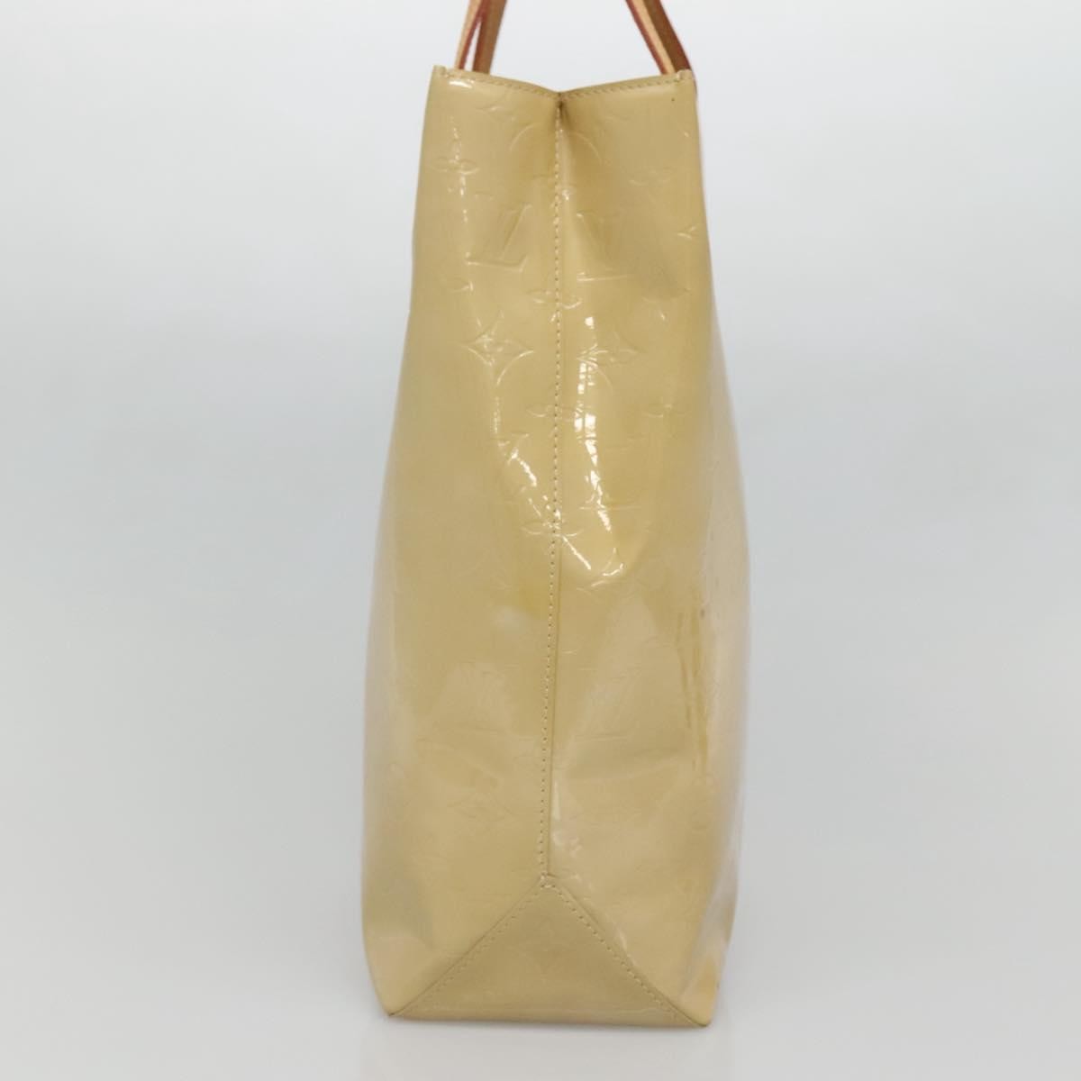 Louis Vuitton Reade Monogram Vernis Beige Patent_Leather Handbag (Pre-Owned)