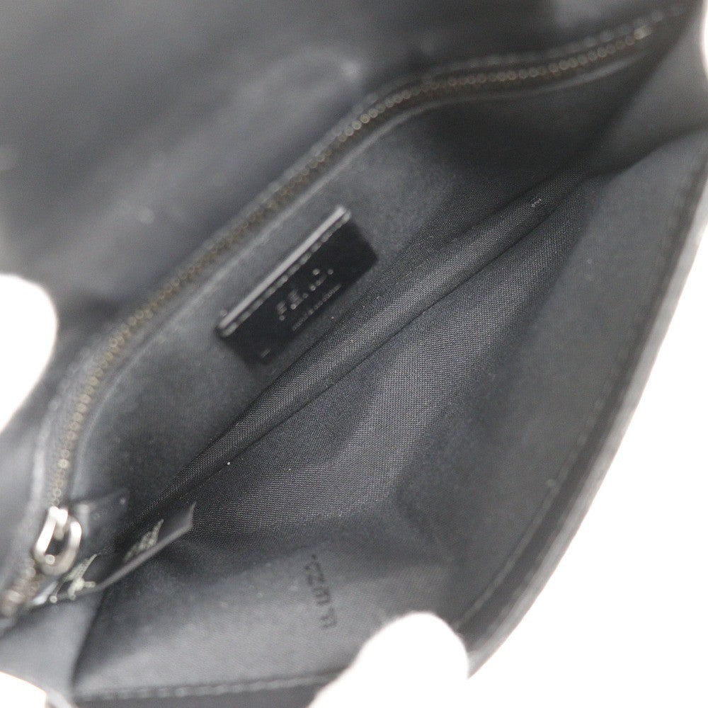 Fendi Baguette Convertible Belt Zucca Canvas Black Canvas Shoulder Bag Bag (Pre-Owned)