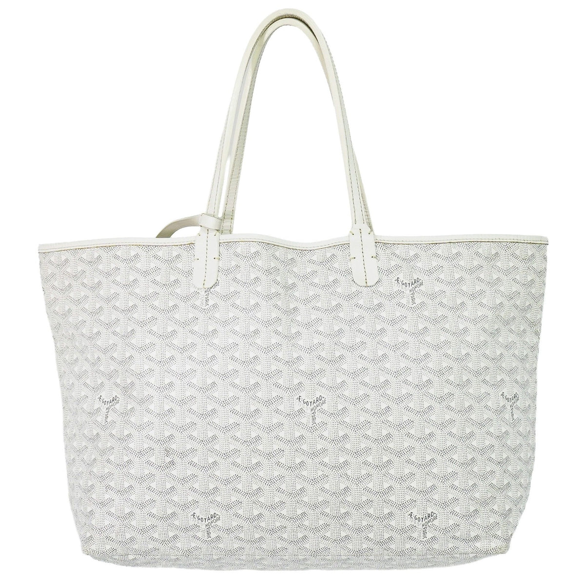 Goyard Artois Coated Canvas White Canvas Tote Bag Bag (Pre-Owned)