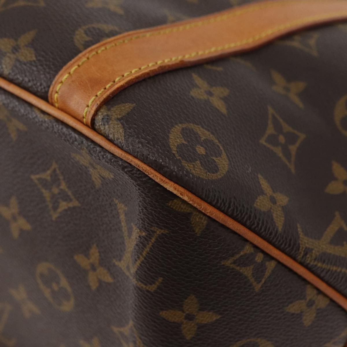 Louis Vuitton Shopping Sac Monogram Canvas Brown Canvas Handbag (Pre-Owned)