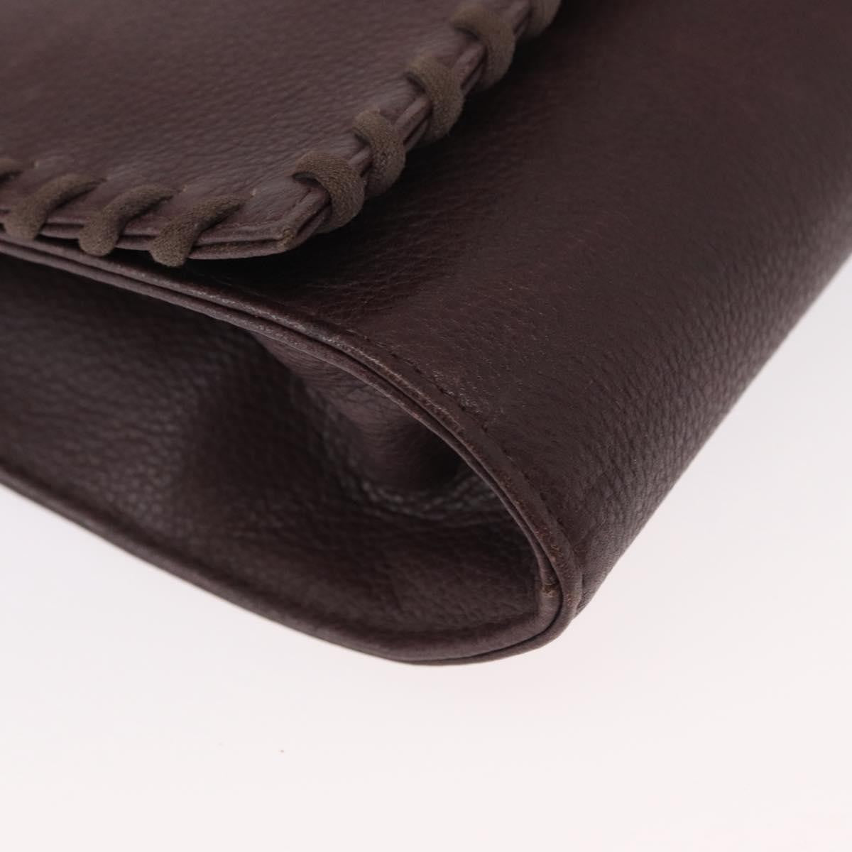 Saint Laurent Vintage Leather Purple Leather Shoulder Bag Bag (Pre-Owned)
