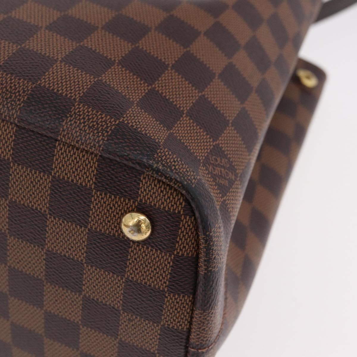 Louis Vuitton Kensington Damier Brown Canvas Handbag (Pre-Owned)