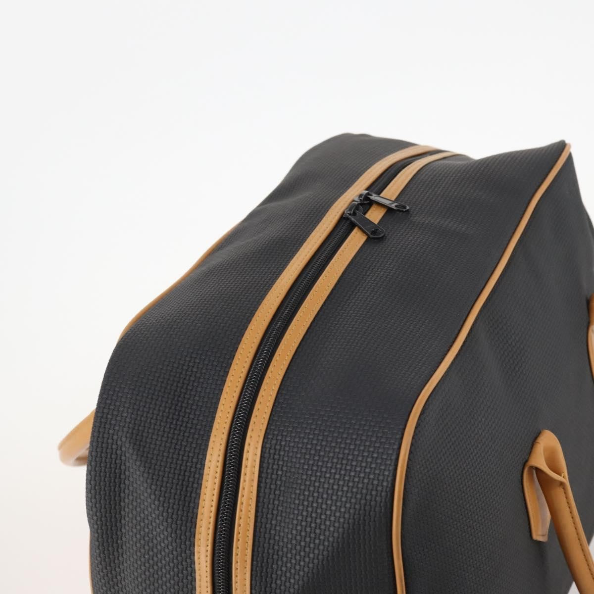 Saint Laurent Vintage Boston Pvc Leather Black Pvc Travel Bag Bag (Pre-Owned)