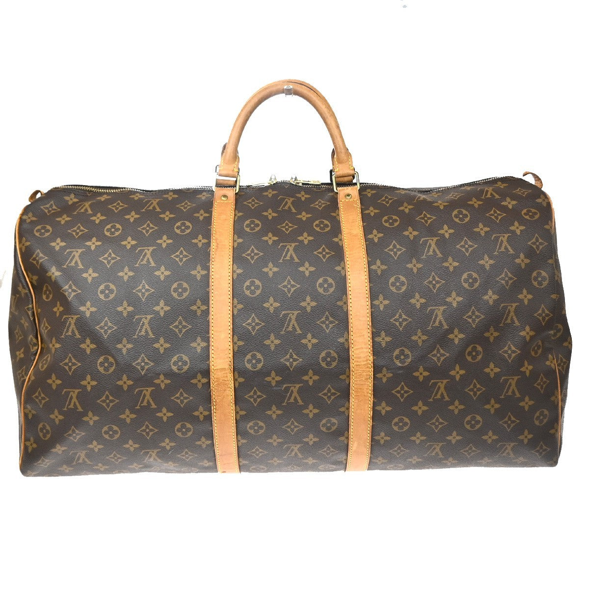 Louis Vuitton Keepall Bag Monogram Canvas Brown Canvas Travel Bag Bag (Pre-Owned)