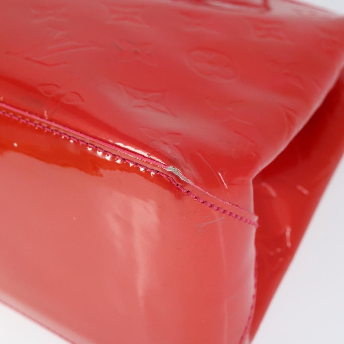 Louis Vuitton Wilshire Monogram Vernis Pink Patent_Leather Handbag (Pre-Owned)
