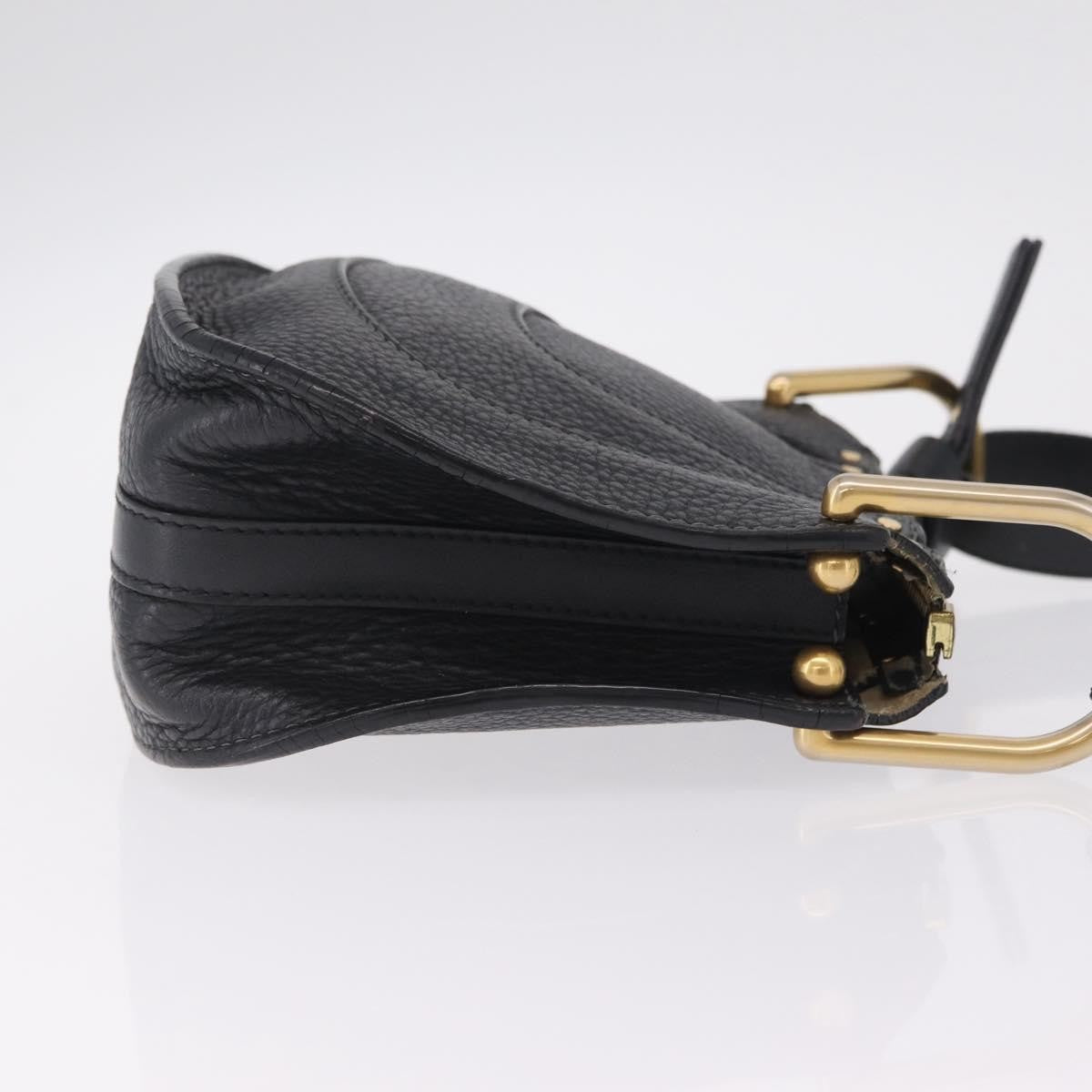 Chloe Hayley Hobo Leather Black Leather Shoulder Bag Bag (Pre-Owned)