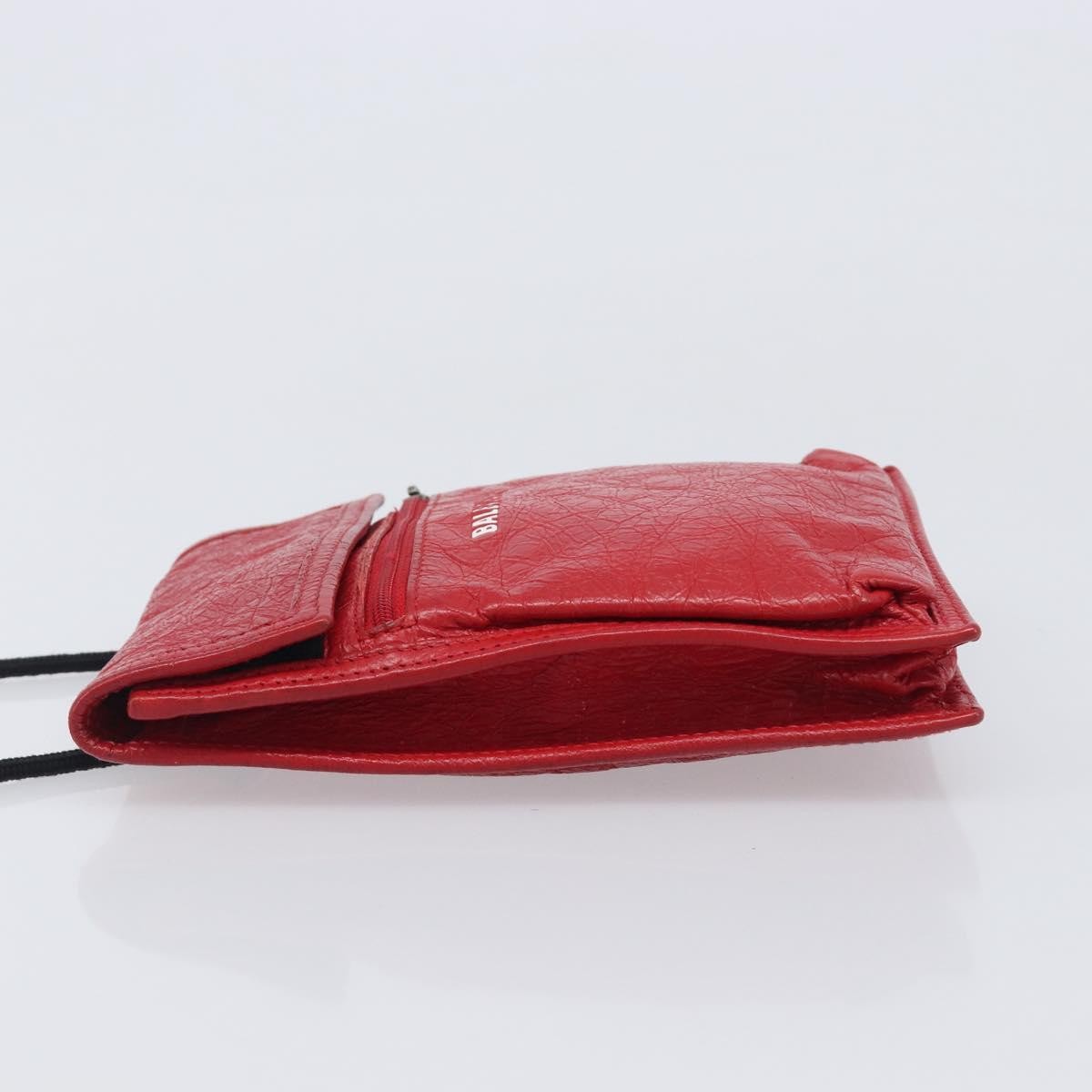 Balenciaga Explorer Leather Red Leather Crossbody Bag Bag (Pre-Owned)