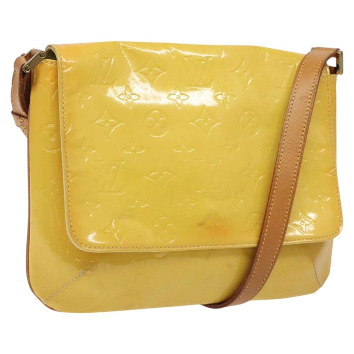 Louis Vuitton Thompson Street Monogram Vernis Yellow Patent_Leather Shoulder Bag Bag (Pre-Owned)