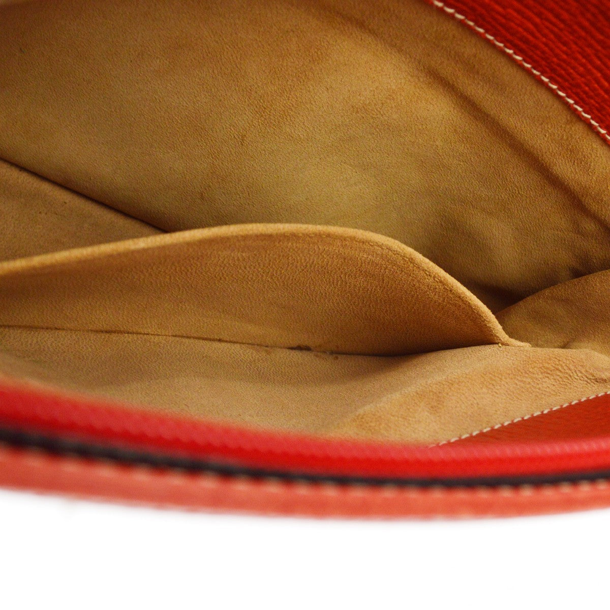 Loewe Shoulder Bag Leather Red Leather Shoulder Bag Bag (Pre-Owned)