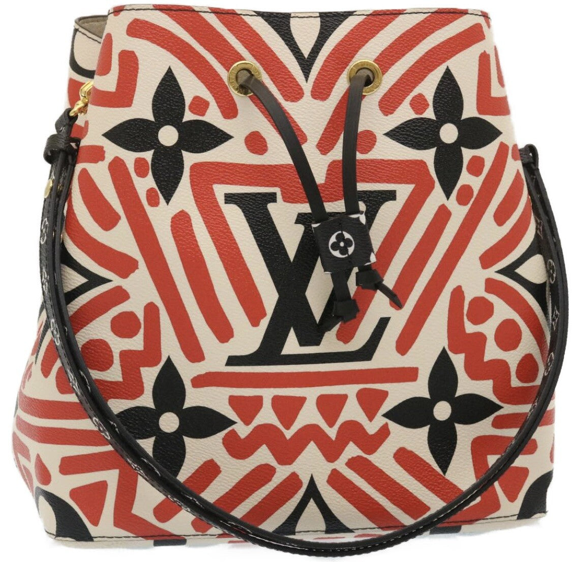 Louis Vuitton Neonoe Limited Edition Crafty Monogram Giant Red Canvas Handbag (Pre-Owned)