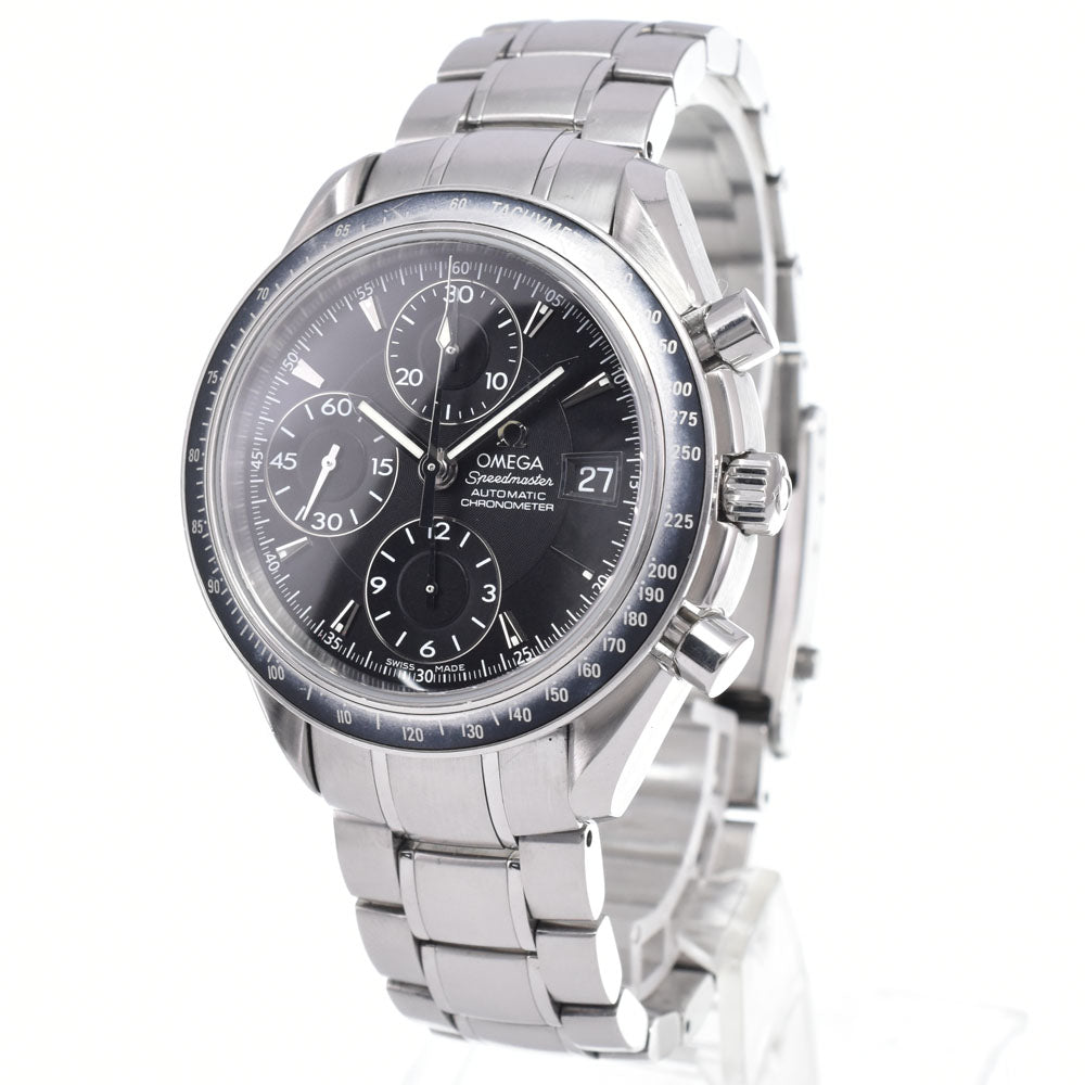 Omega Speedmaster Date Chronograph Automatic Stainless Steel Watch (Pre-Owned)
