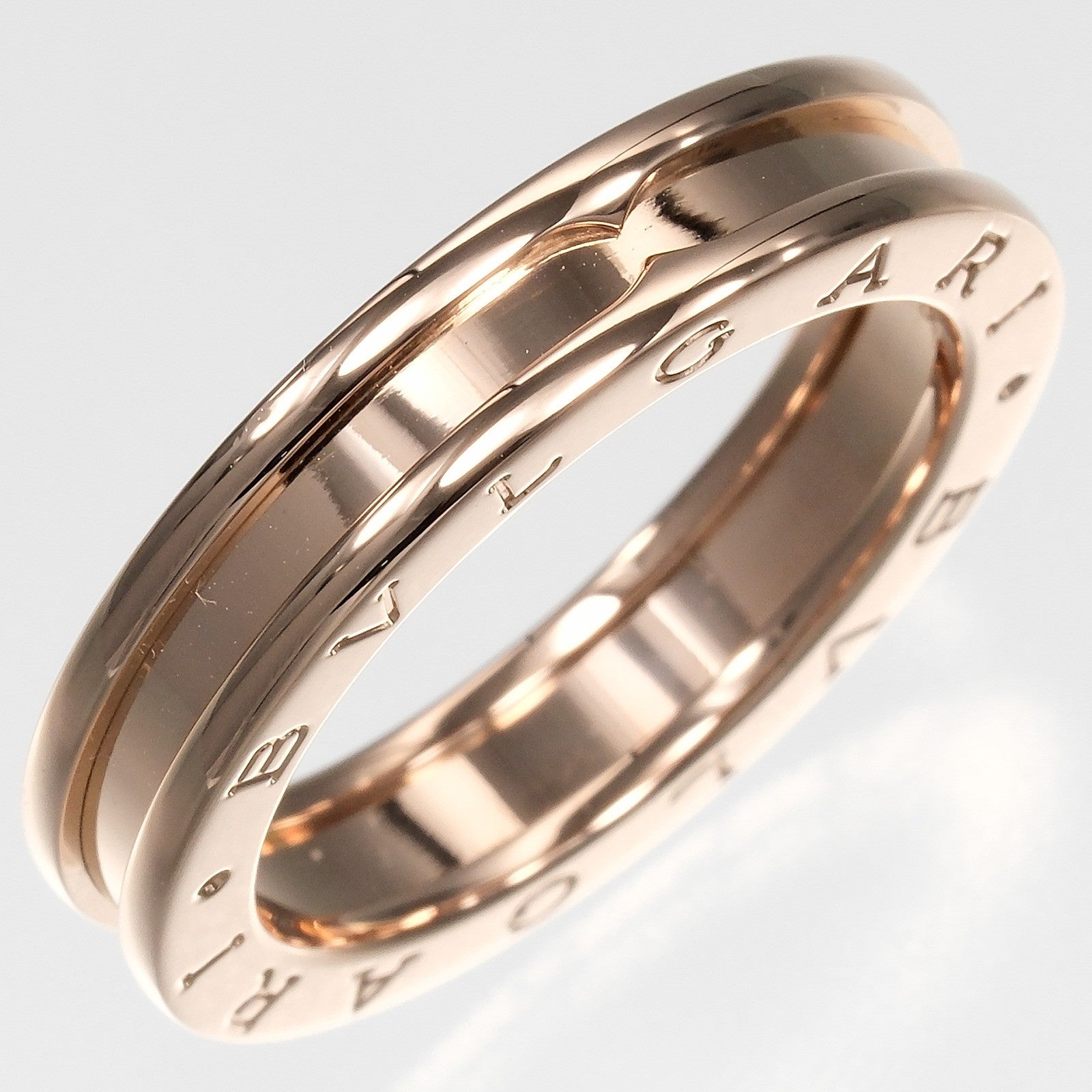 Bvlgari B.Zero1 One Band 18K Rose Gold Gold Pink_Gold Ring Jewelry (Pre-Owned)