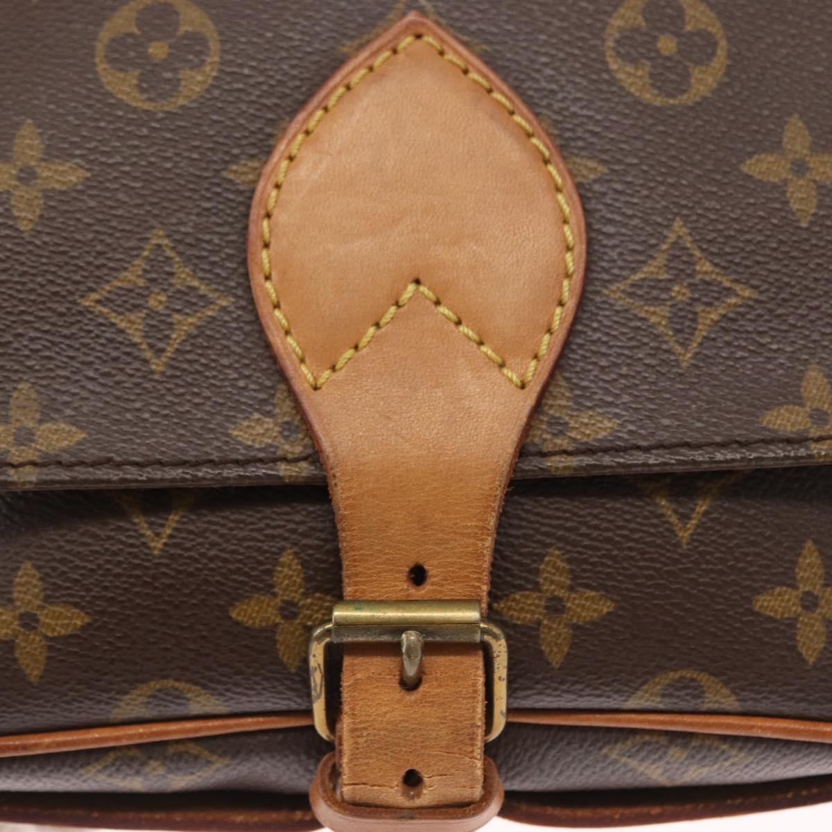 Louis Vuitton Cartouchiere Monogram Canvas Brown Canvas Shoulder Bag Bag (Pre-Owned)