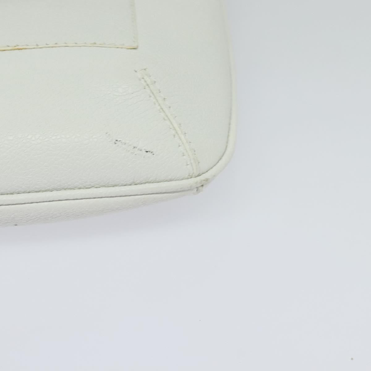 Bvlgari Vintage Leather White Leather Shoulder Bag Bag (Pre-Owned)