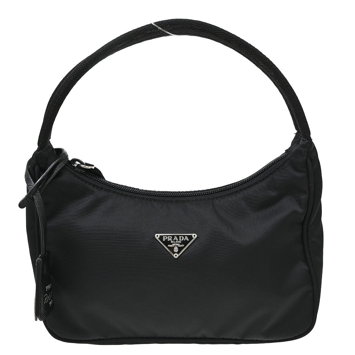 Prada Hobo Tessuto Black Nylon Shoulder Bag Bag (Pre-Owned)