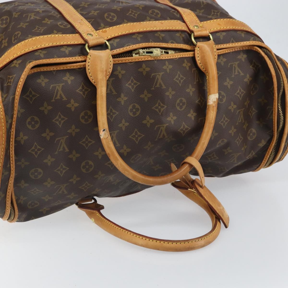Louis Vuitton Dog Carrier Monogram Canvas Brown Canvas Travel Bag Bag (Pre-Owned)