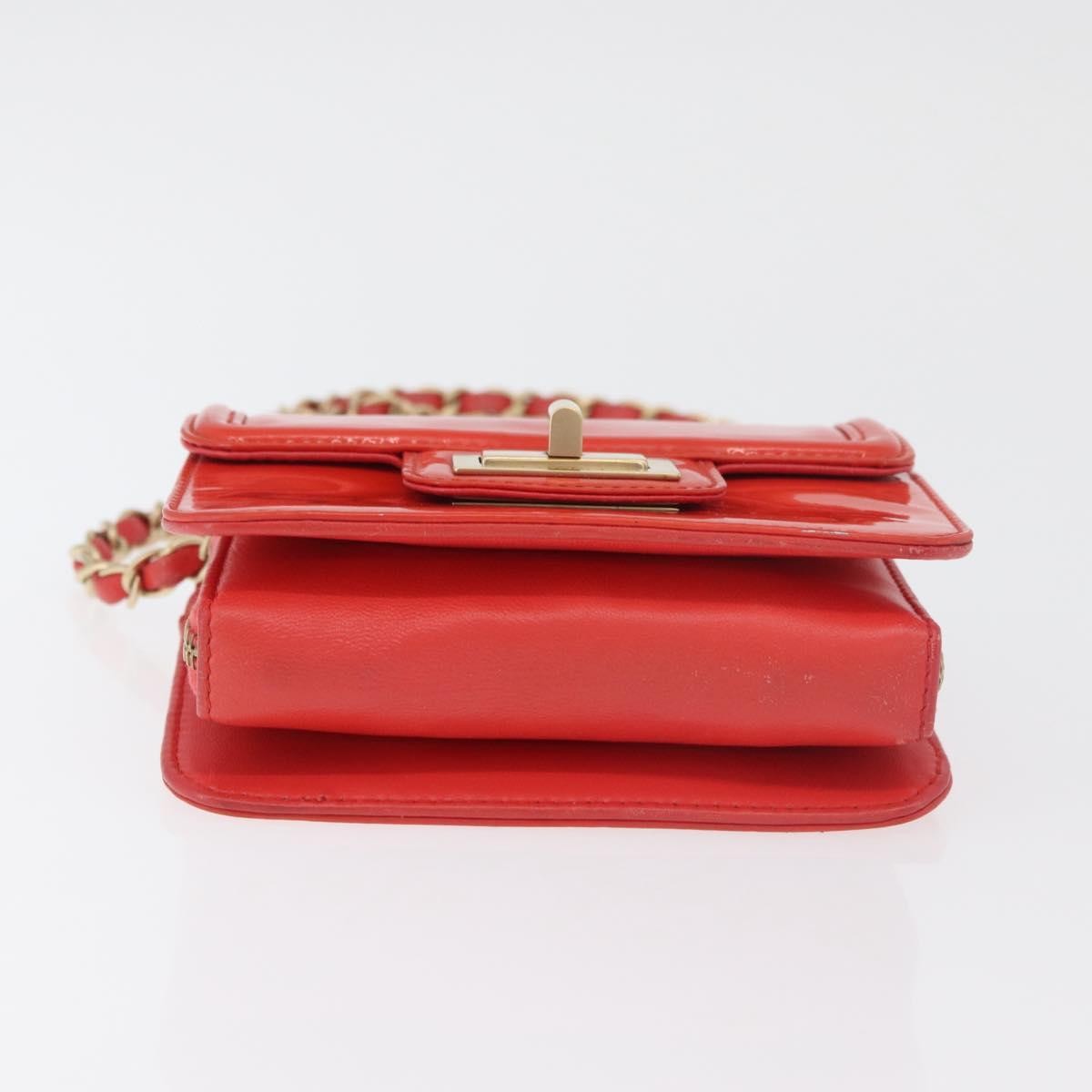 Chanel Reissue 2.55 Clutch Patent Leather Red Patent_Leather Shoulder Bag Bag (Pre-Owned)