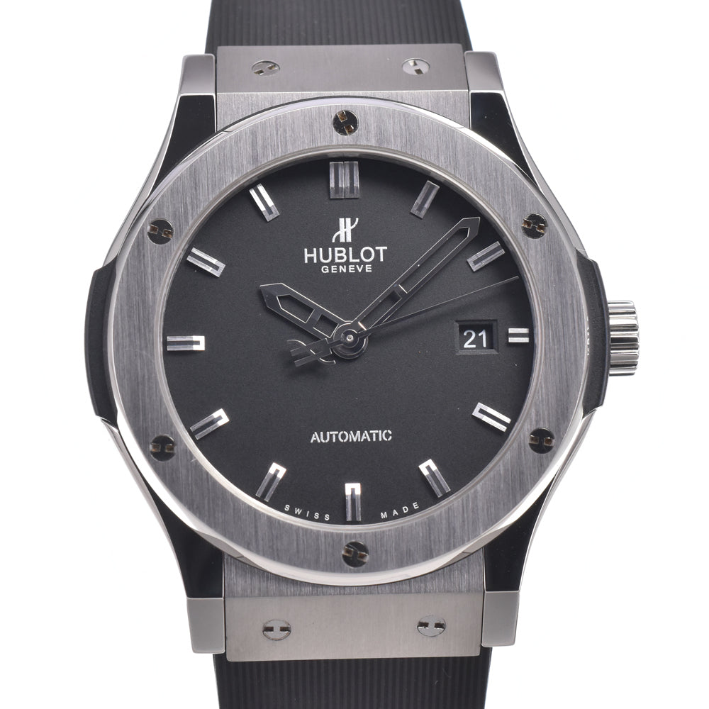 Hublot Classic Fusion Black Magic Automatic Ceramic And Rubber Watch (Pre-Owned)
