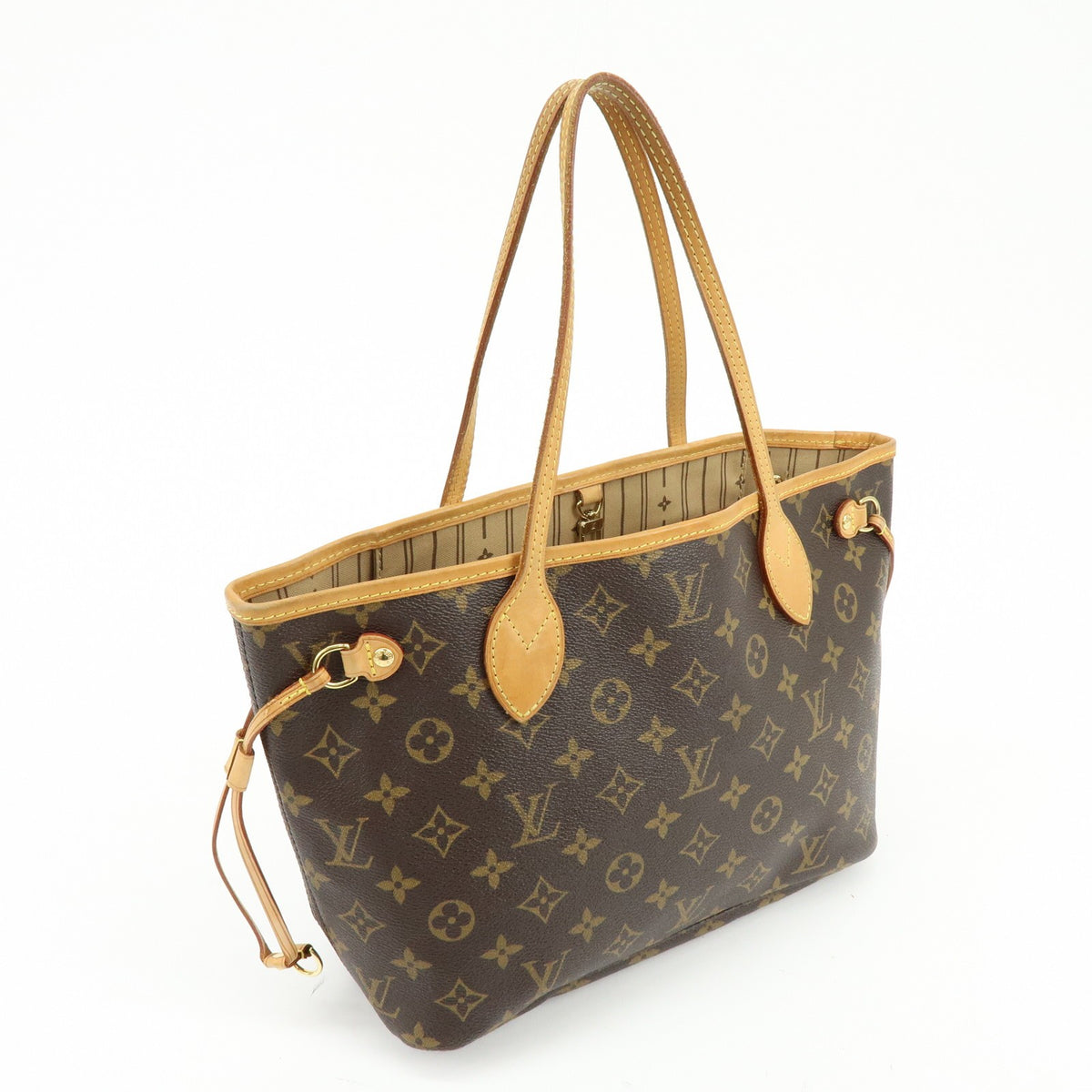 Louis Vuitton Neverfull Monogram Canvas Brown Canvas Tote Bag Bag (Pre-Owned)
