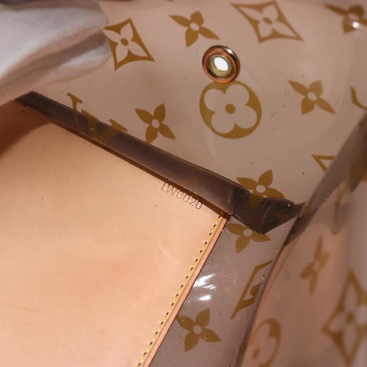 Louis Vuitton Ambre Sac Cabas Monogram Vinyl Brown Plastic Tote Bag Bag (Pre-Owned)