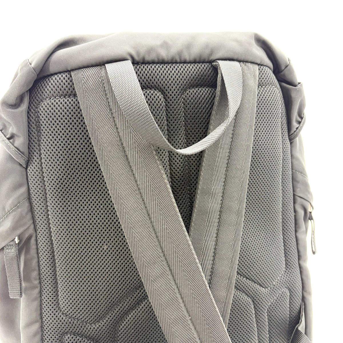 Prada Double Buckle Top Handle Tessuto Black Nylon Backpack Bag (Pre-Owned)