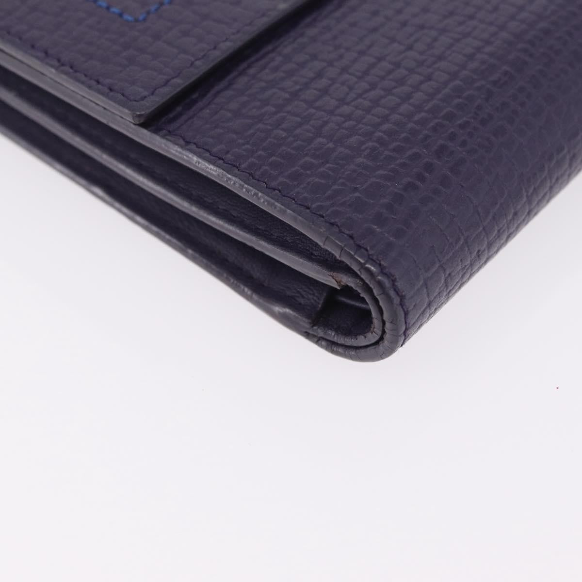 Loewe Anagram Trifold Flap Leather Purple Leather Wallets Accessory (Pre-Owned)