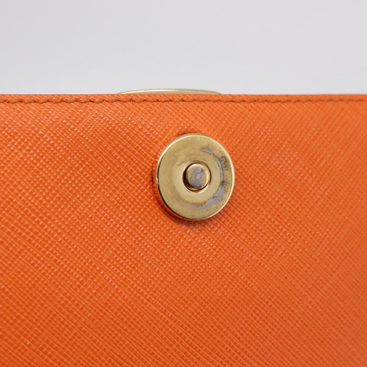 Salvatore Ferragamo Vala Leather Orange Leather Shoulder Bag Bag (Pre-Owned)