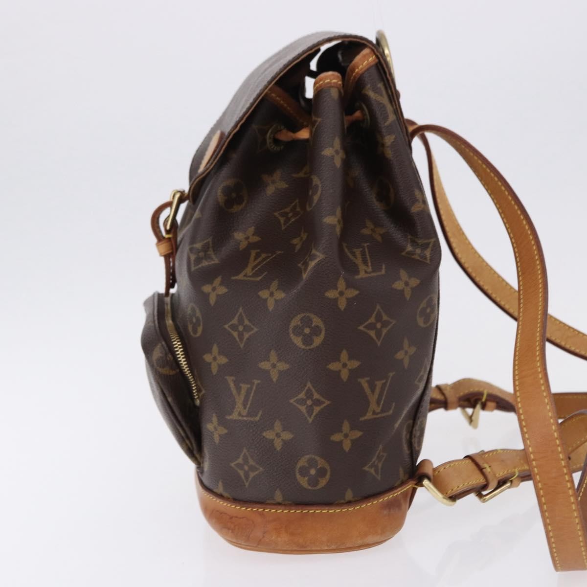 Louis Vuitton Montsouris Monogram Brown Canvas Backpack Bag (Pre-Owned)