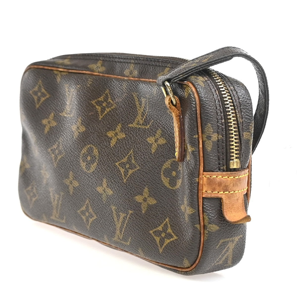 Louis Vuitton Pochette Marly Bandouliere Monogram Canvas Brown Canvas Shoulder Bag Bag (Pre-Owned)