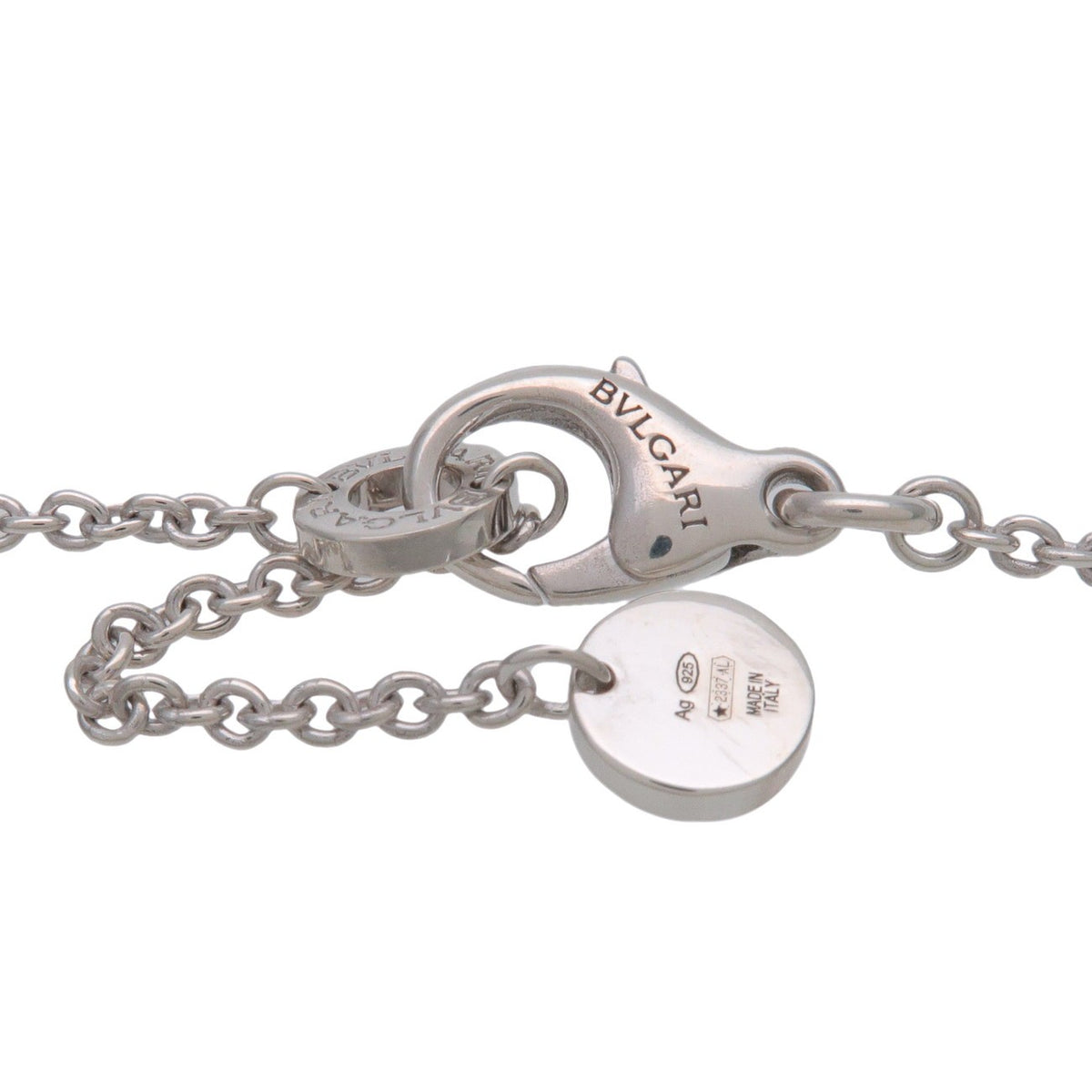 Bvlgari B.Zero1 Save The Children Pendant Sterling Silver With Ceramic Silver Silver Necklace Jewelry (Pre-Owned)