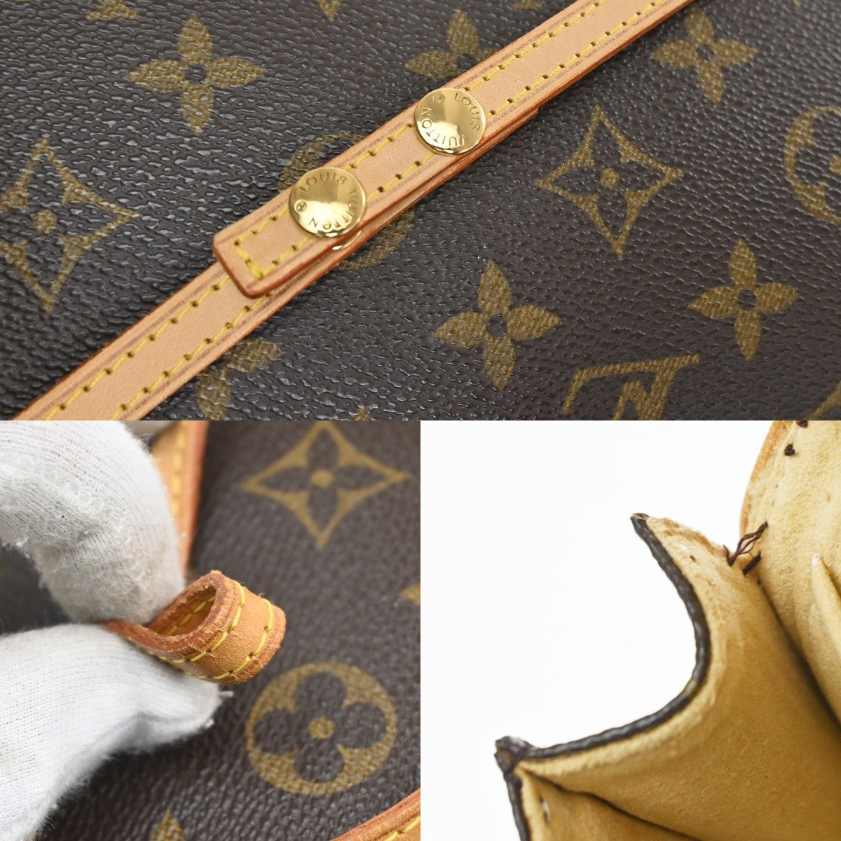 Louis Vuitton Twin Monogram Canvas Brown Canvas Clutche & Pouche Bag (Pre-Owned)