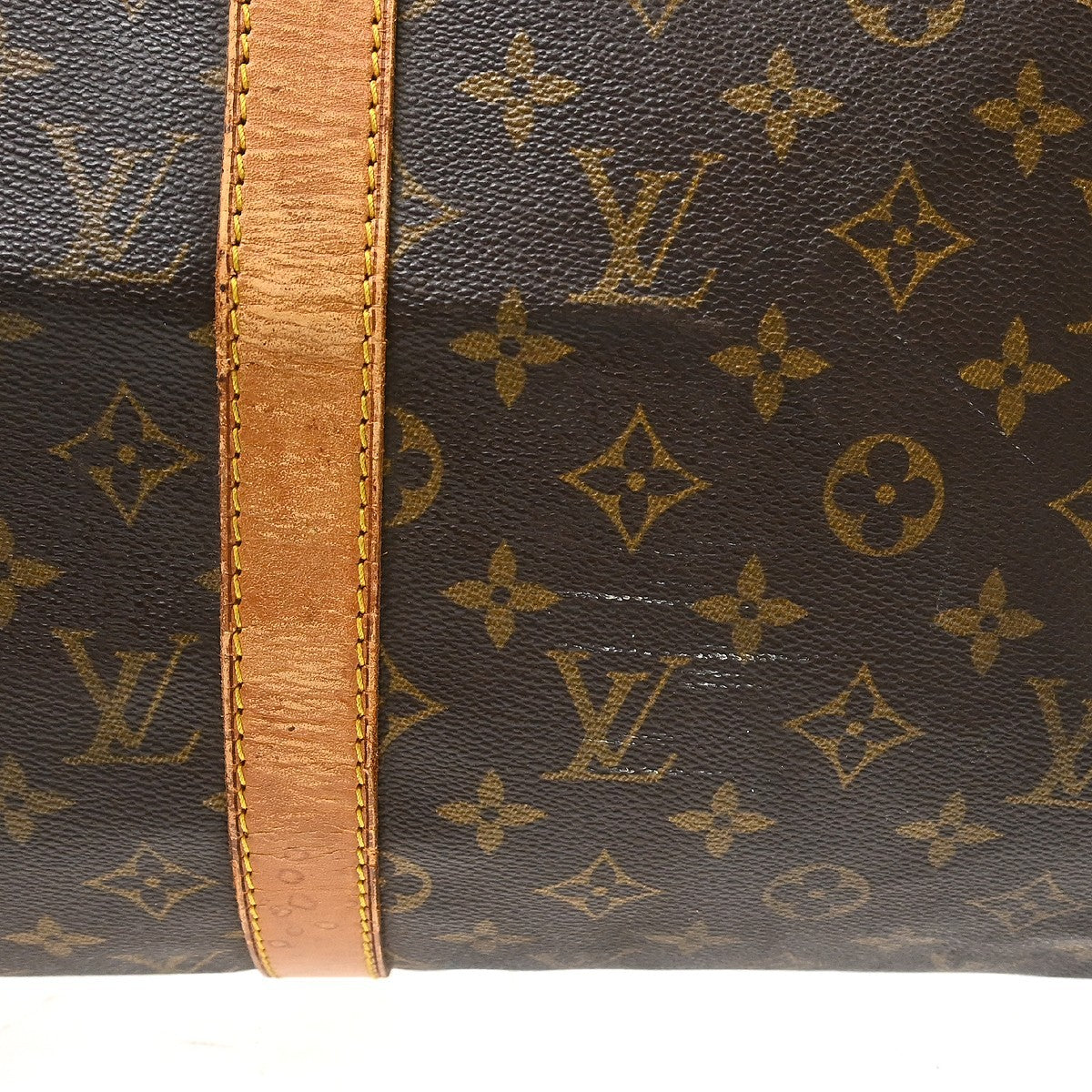 Louis Vuitton Keepall Monogram Brown Canvas Travel Bag Bag (Pre-Owned)