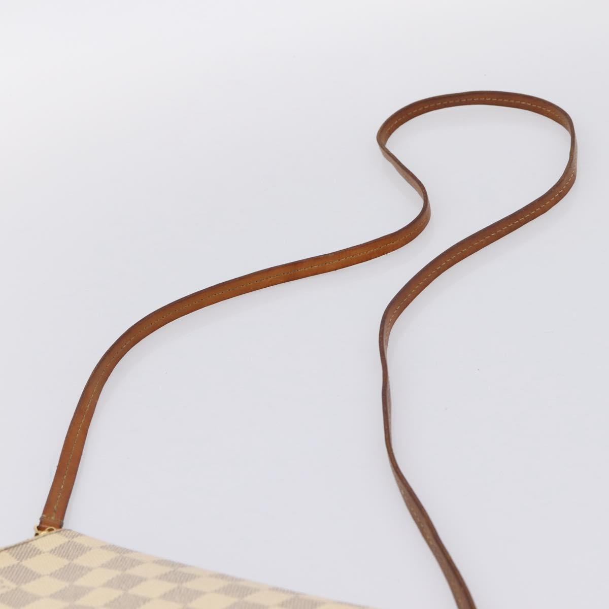 Louis Vuitton Favorite Damier White Canvas Handbag (Pre-Owned)